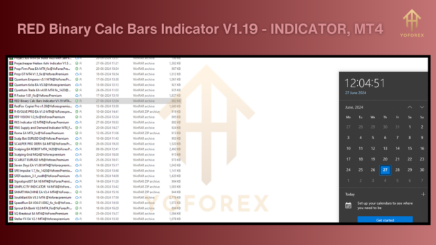 red binary calc bars indicator v1.19