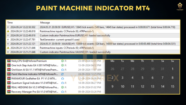 paint machine indicator